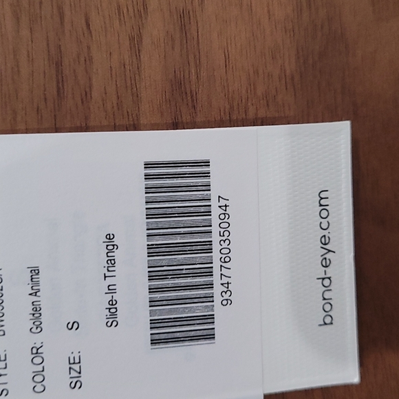 Bond-Eye Australia NWT leopard print string bikini top Small - Picture 3 of 3